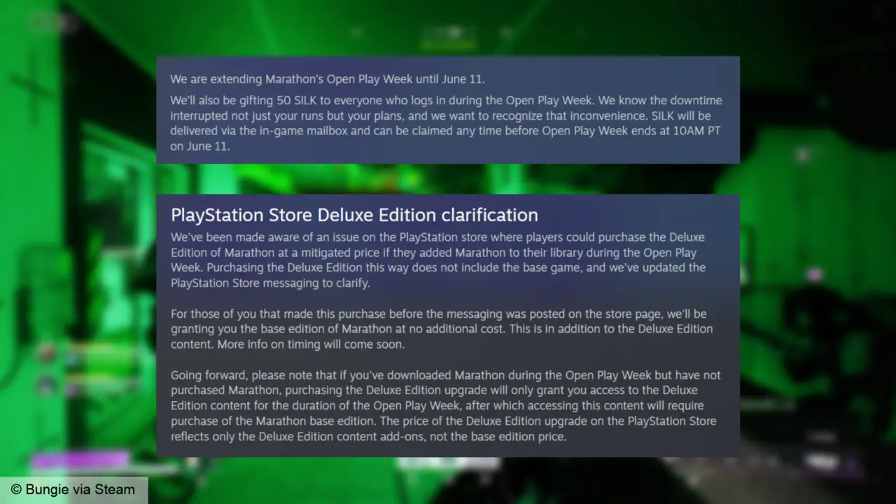 Bungie Fixes Marathon Deluxe Edition Error by Giving Base Game Free