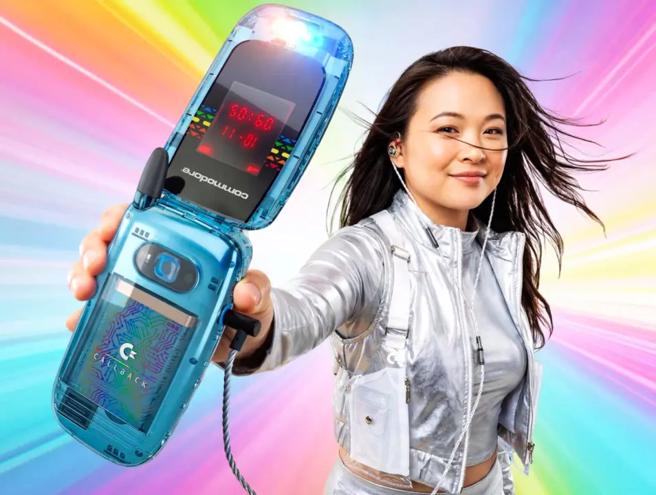 Commodore Introduces Retro Callback 8020 Flip Phone Running Sailfish OS