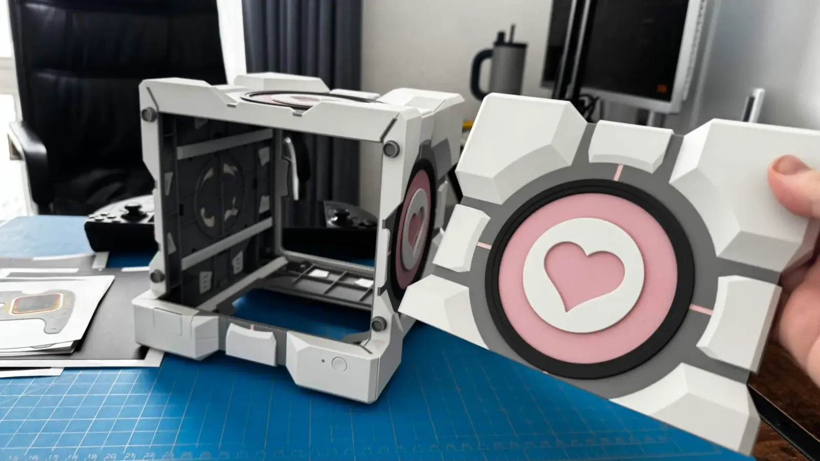 dBrand Companion Cube case for Steam Machine