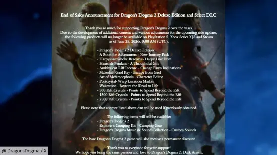 Dragon’s Dogma 2 Removes Most Microtransactions Ahead of Dark Arisen Expansion