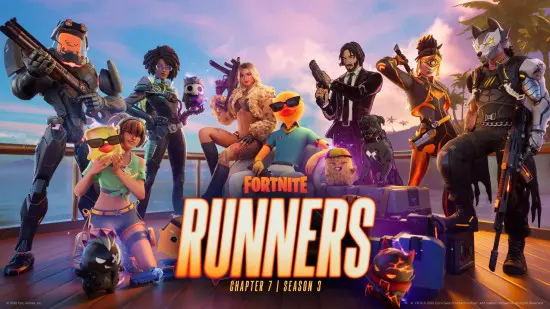 Fortnite Chapter 7 Season 3 promotional artwork featuring the Battle Pass reveal