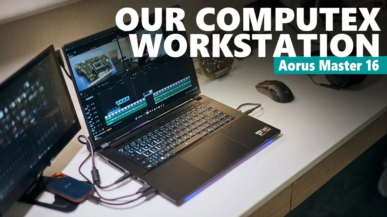 Gigabyte Aorus Master 16 Workstation Showcases RTX 5080 and Ryzen X3D