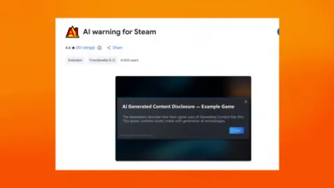 Google Chrome Extension Warns Users About AI in Steam Games
