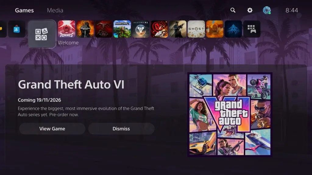 GTA 6 Takes Over PS5 Home Screen in Unprecedented Marketing Push
