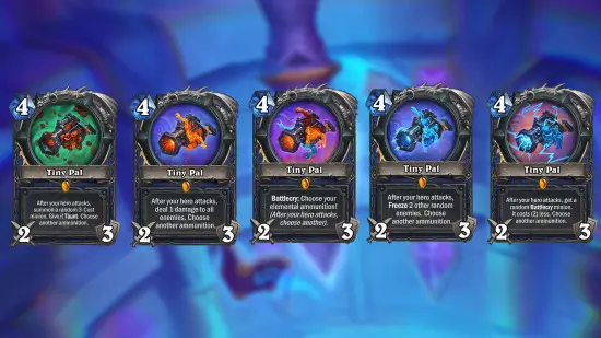 Hearthstone Escape from Violet Hold Reveals Tiny Pal Legendary Weapon Card