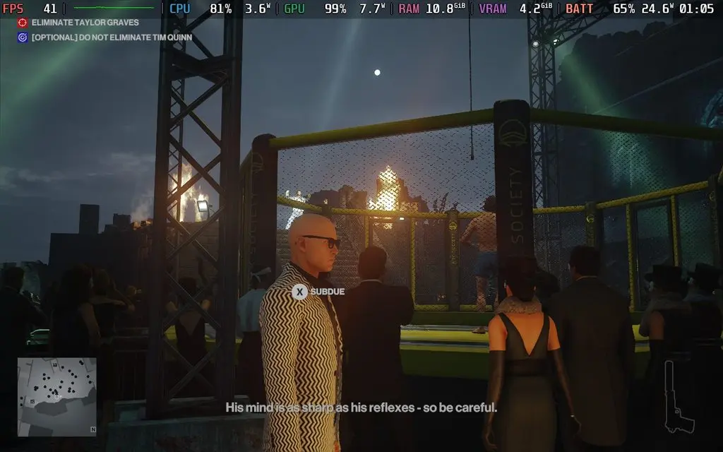 Underground boxing match setting from HITMAN: World of Assassination Wizard DLC