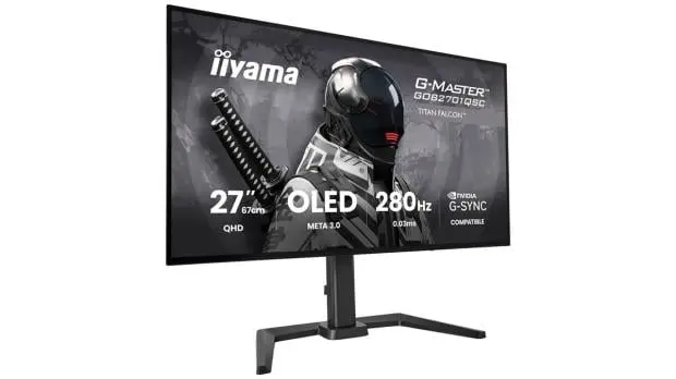 iiyama G-Master GOB2701QSC-B1 Titan Falcon OLED gaming monitor