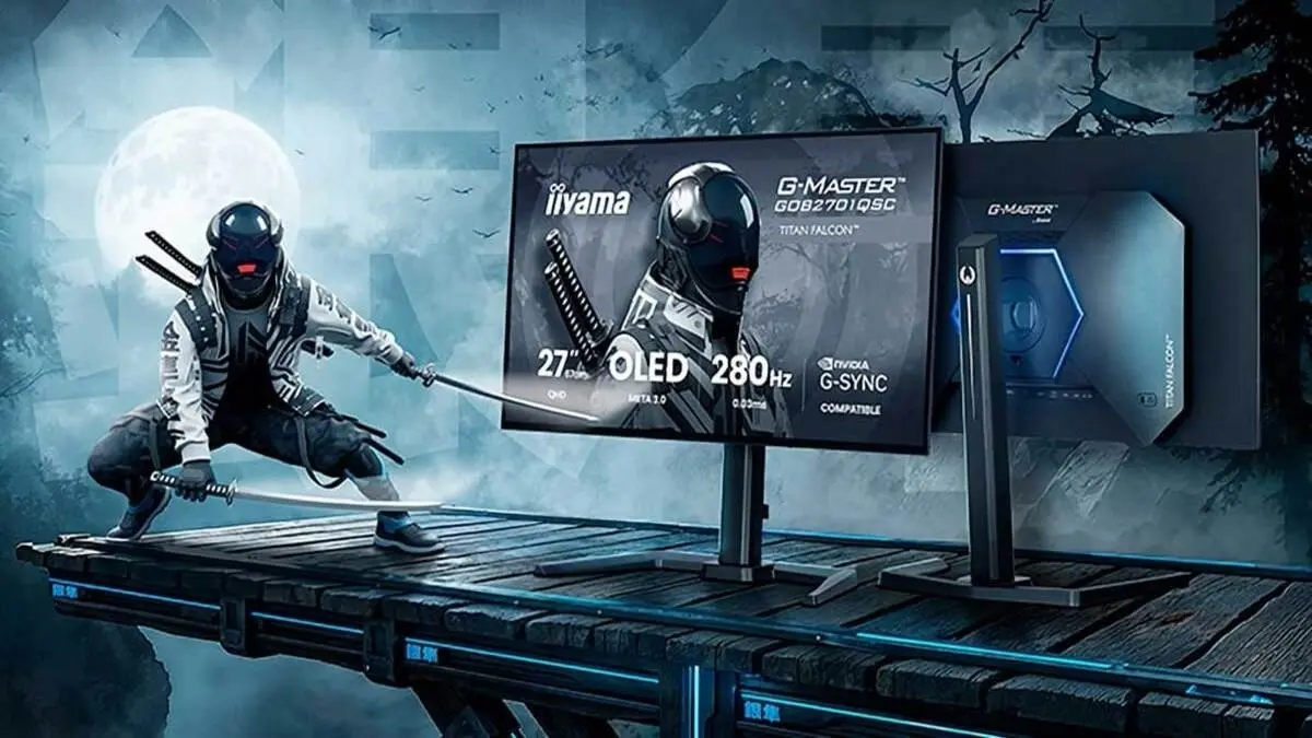 iiyama G-Master GOB2701QSC-B1 Titan Falcon OLED gaming monitor