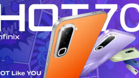 Infinix Hot 70 Pro 5G leaks with Dot Matrix rear display and Dimensity 7100