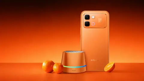 Infinix Note Edge JBL Edition smartphone with bundled speaker