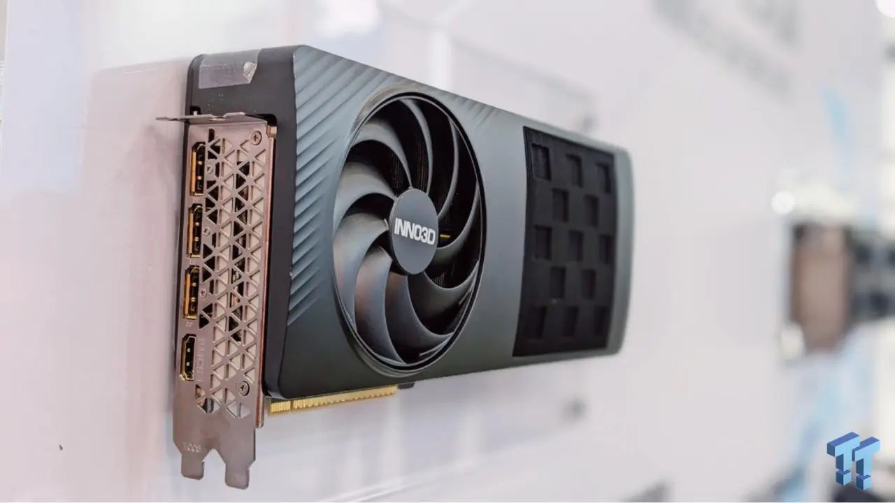 INNO3D GeForce RTX 50 Series prototype graphics card designs