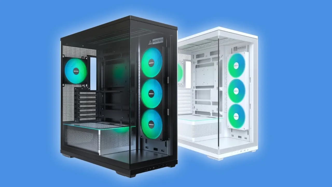 MONTECH TG3 ATX case adds dual-chamber airflow for RTX 5090 GPUs
