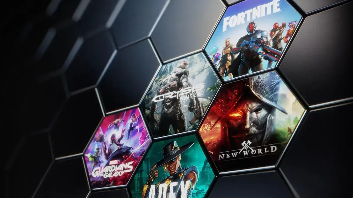 NVIDIA GeForce NOW cloud gaming service logo and interface