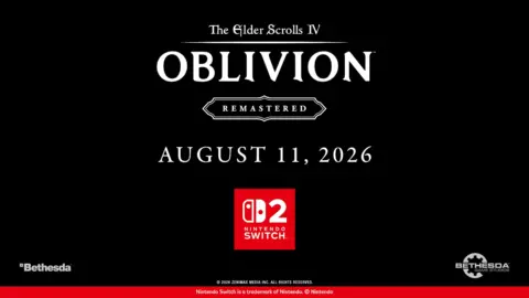 Oblivion Remastered for Switch 2 launches August 11