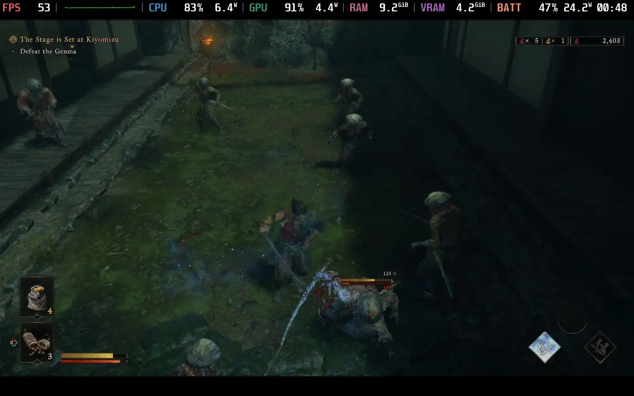 Onimusha: Way of the Sword gameplay on Steam Deck