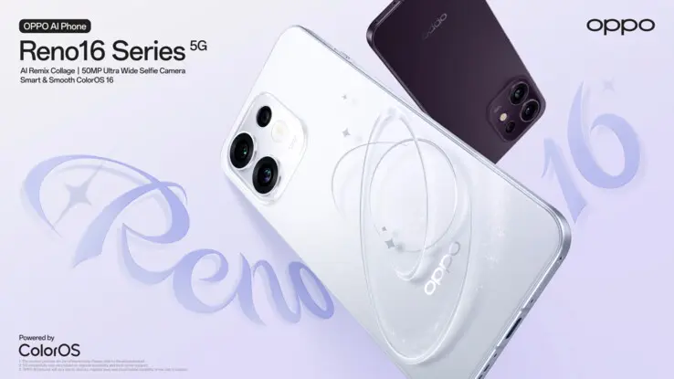 Oppo Reno 16 series smartphones