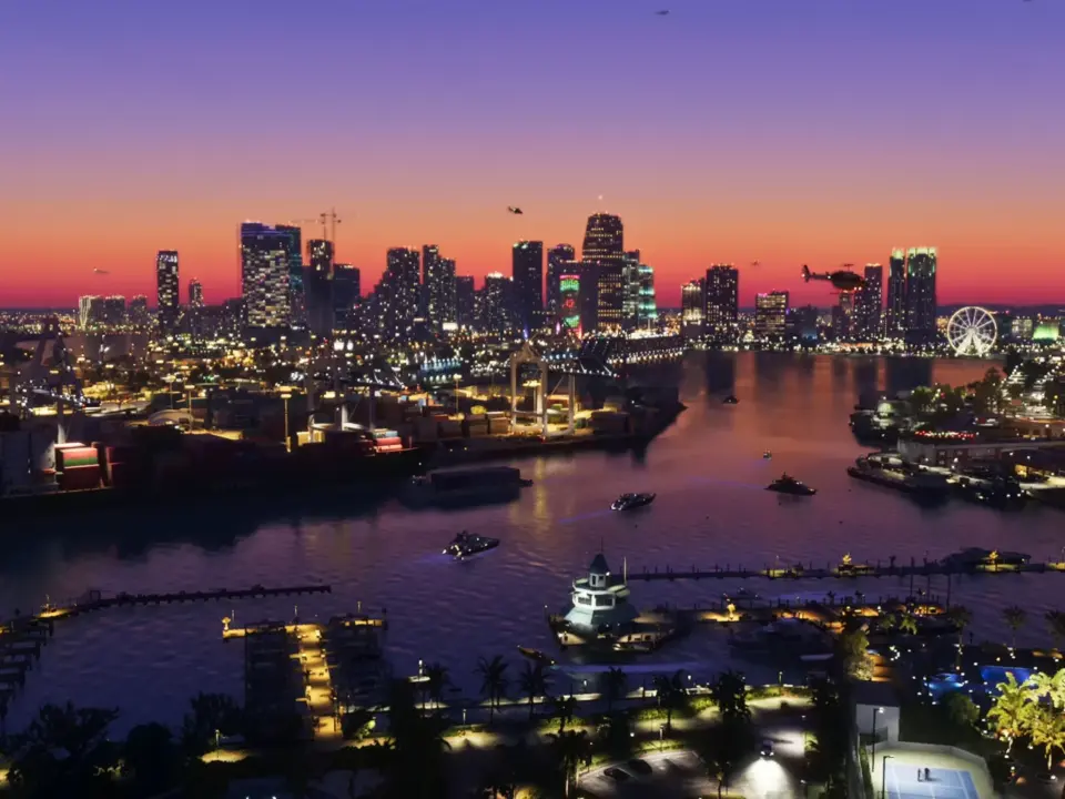 Rockstar Reveals New GTA 6 Nighttime Vice City Visuals Ahead of November Launch