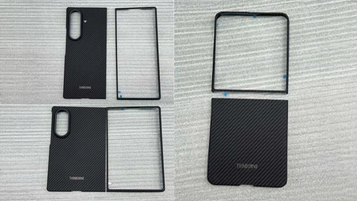Leaked case images showing the wider design of the Samsung Galaxy Z Fold 8