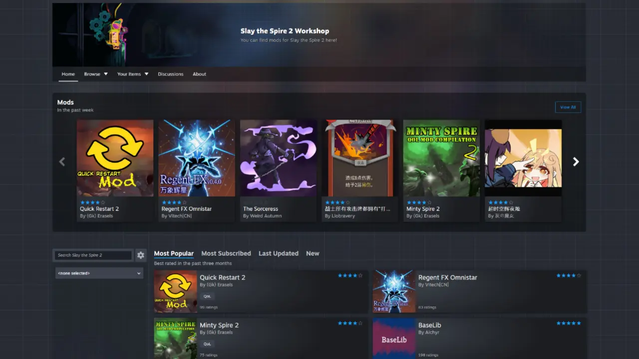 Slay the Spire 2 Update 0.107.1 Adds Steam Workshop Mod Support