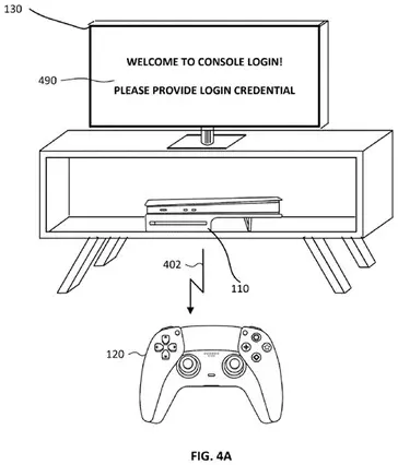 Sony DualSense controller concept for PSN login security