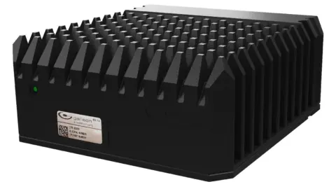 Spectra XSR Spire rugged mini PC side view showing ports