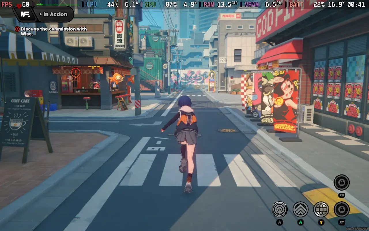 Zenless Zone Zero gameplay on Steam Deck