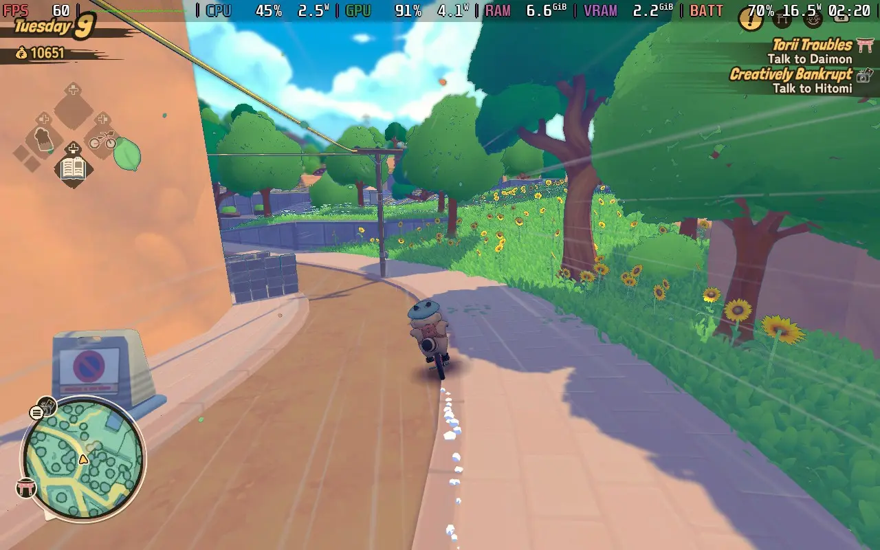 Tanuki: Pon's Summer game screenshot