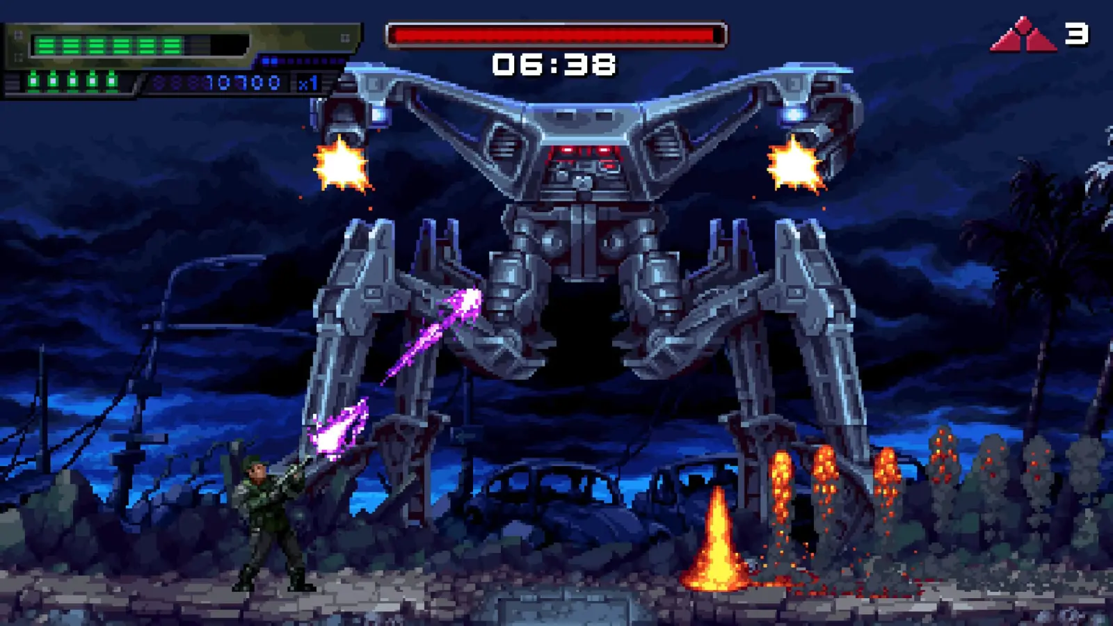 Terminator 2D: No Fate title screen showing the new completion percentage tracker