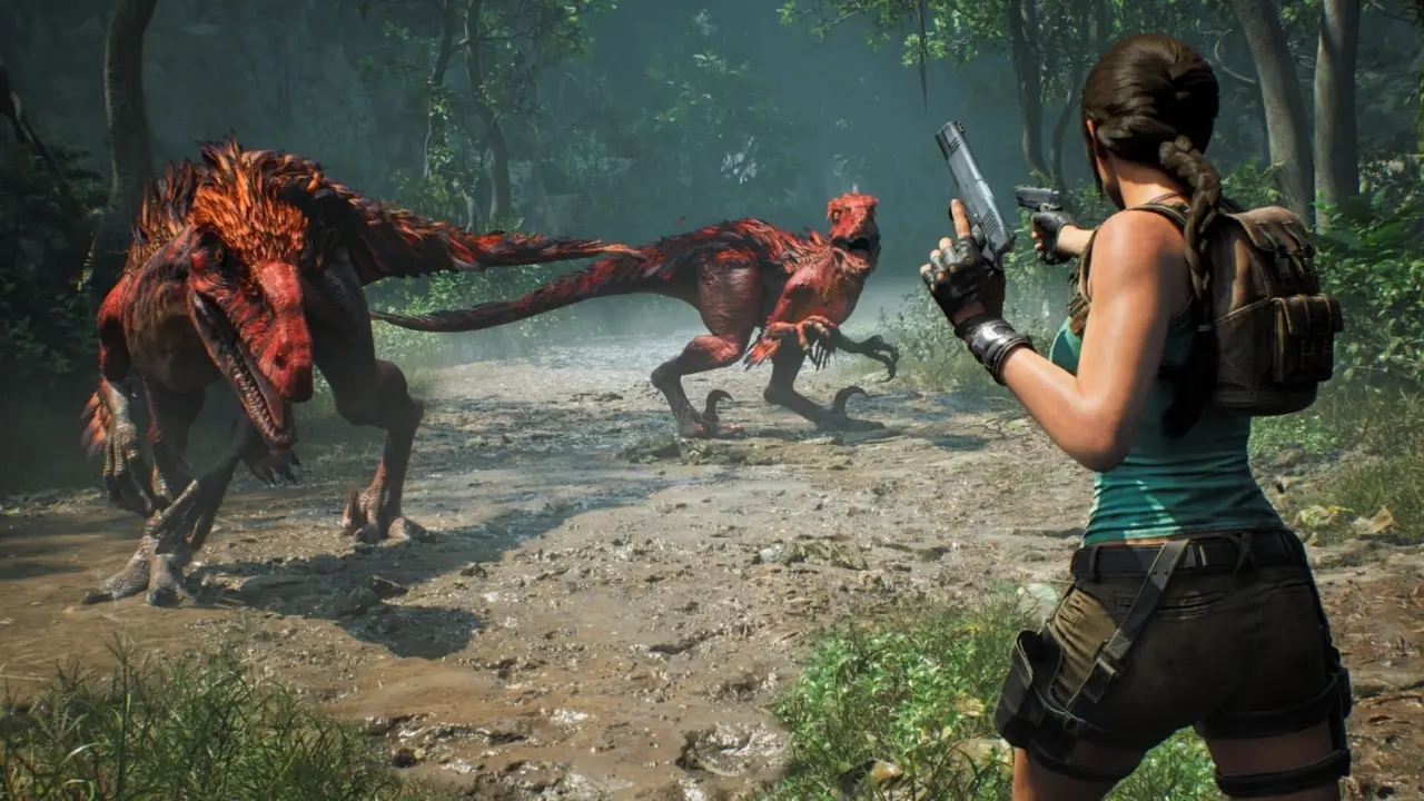 Tomb Raider: Legacy of Atlantis Steam page showing AI Generated Content Disclosure