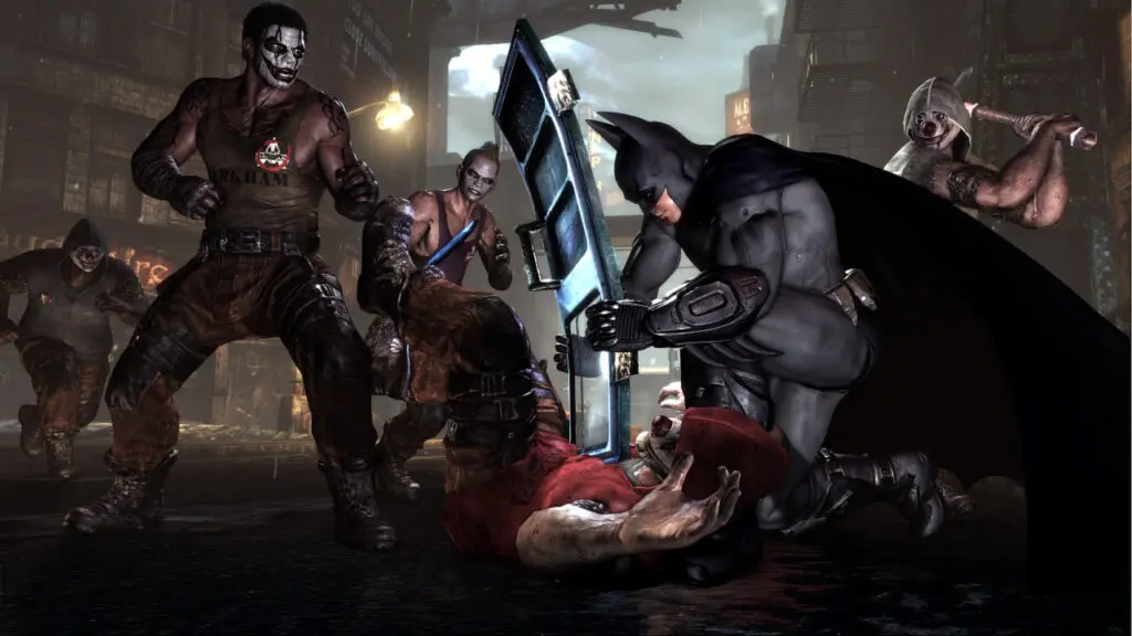 Batman Arkham City gameplay on the Steam Deck