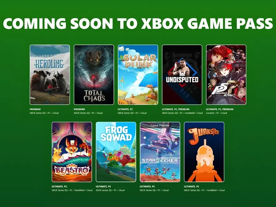Xbox Game Pass June 2026 Adds Seven New Games Including Persona 5 Royal