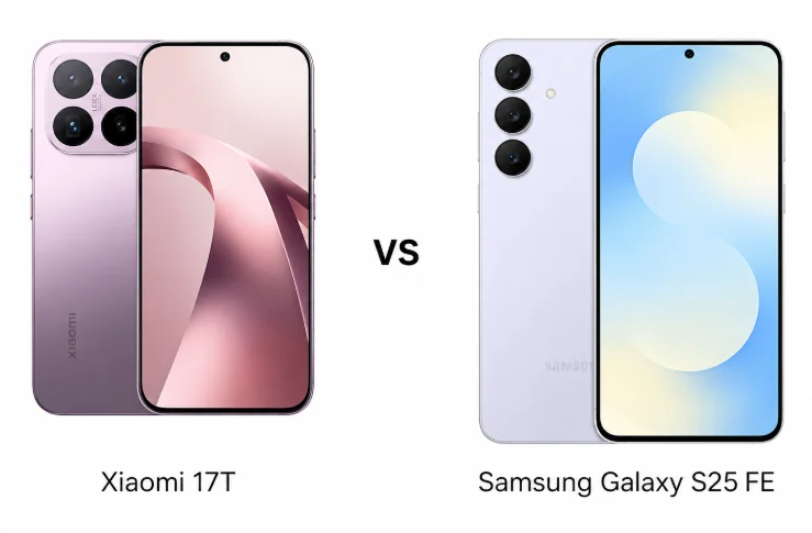 Xiaomi 17T vs Samsung Galaxy S25 FE Specs, Price, Camera Comparison