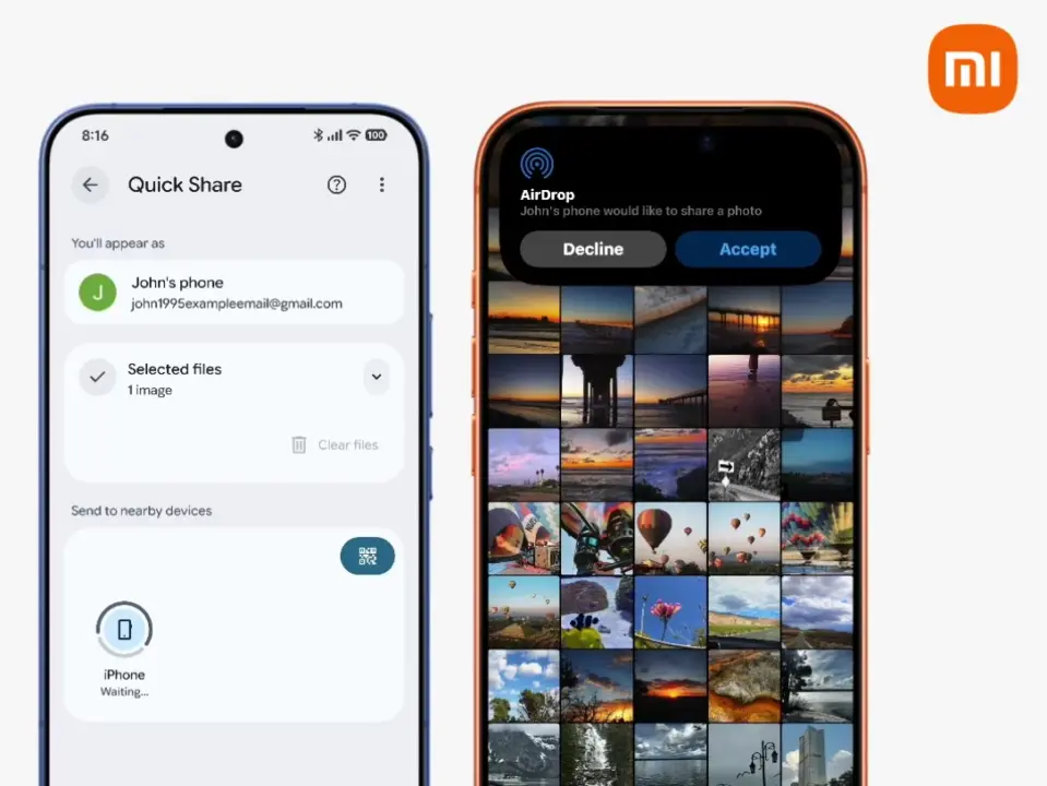 Xiaomi Adds AirDrop Support to Android Quick Share for iPhone Users