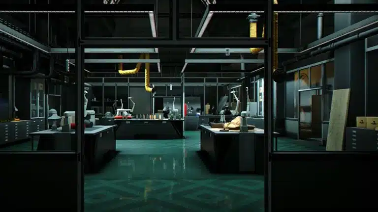 007 First Light gameplay screenshot showing stealth environment