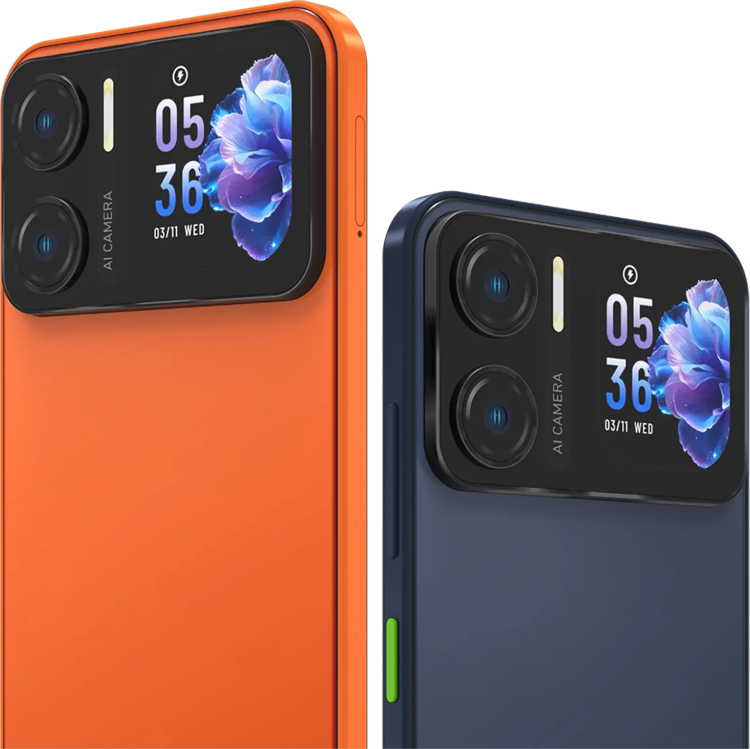 Acer Sospiro A15 smartphone showing dual display design