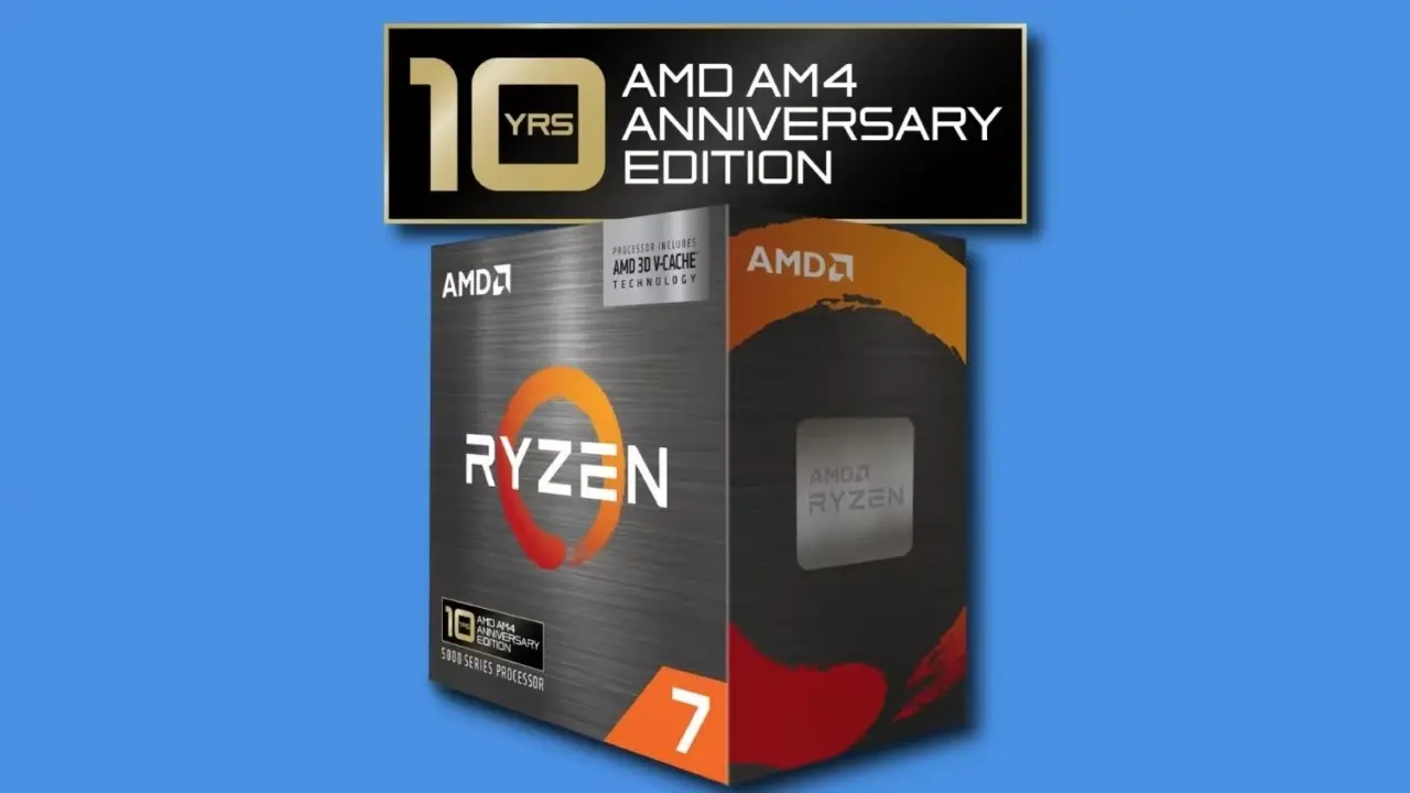 AMD Ryzen 7 5800X3D 10th Anniversary Edition Ranks 4th on Amazon