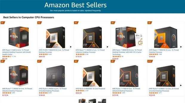 AMD Ryzen 7 5800X3D 10th Anniversary Edition packaging