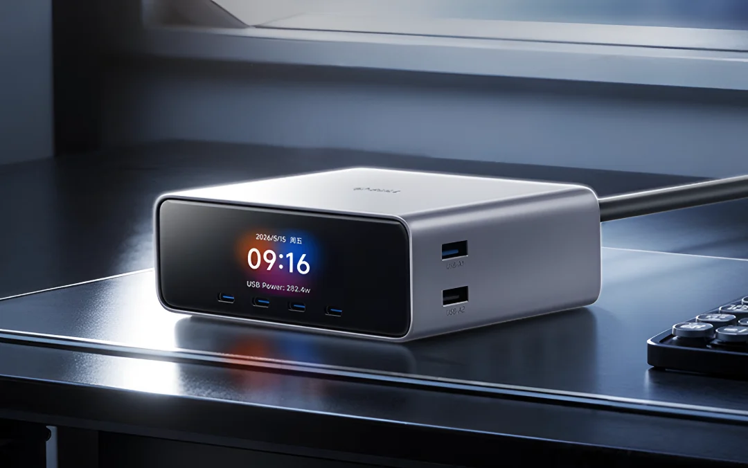 Bull Smart Super Charging Station Ultra front view with color display