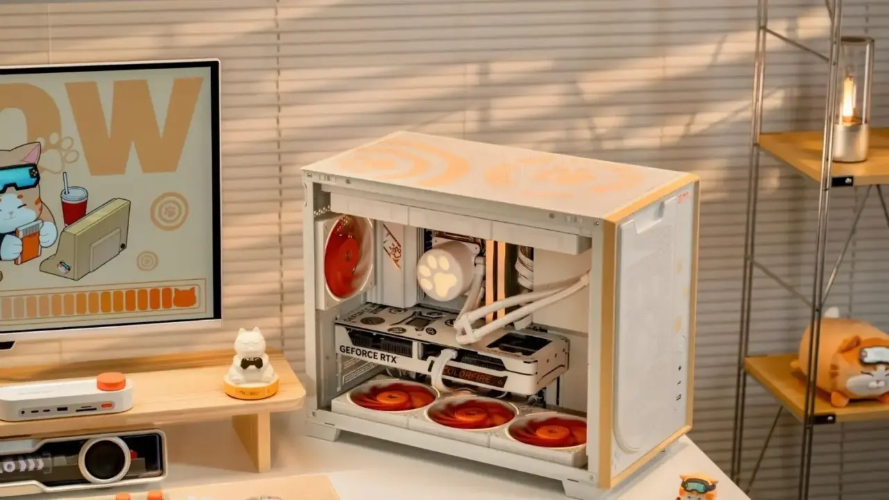 COLORFIRE ME26A cat-themed PC case