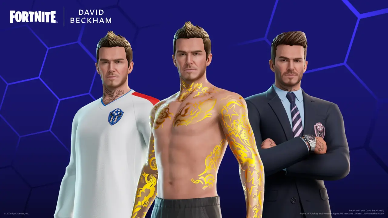 Fortnite Adds David Beckham Icon Series Skins on July 17