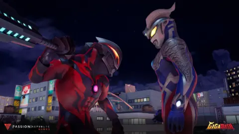 GigaBash promotional art featuring Ultraman Zero