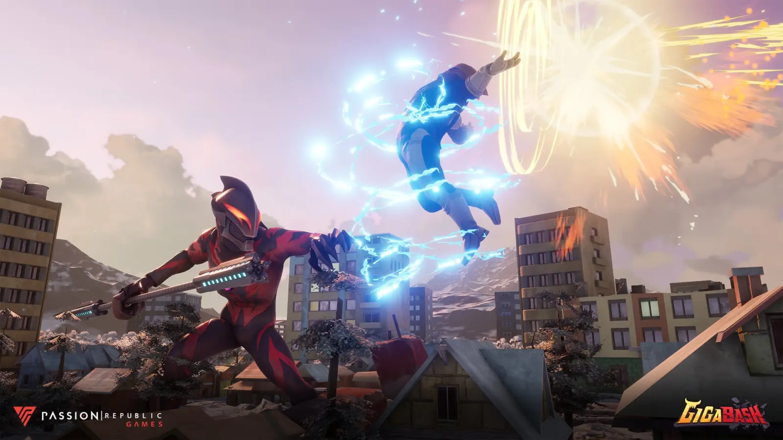 GigaBash promotional art featuring Ultraman Zero
