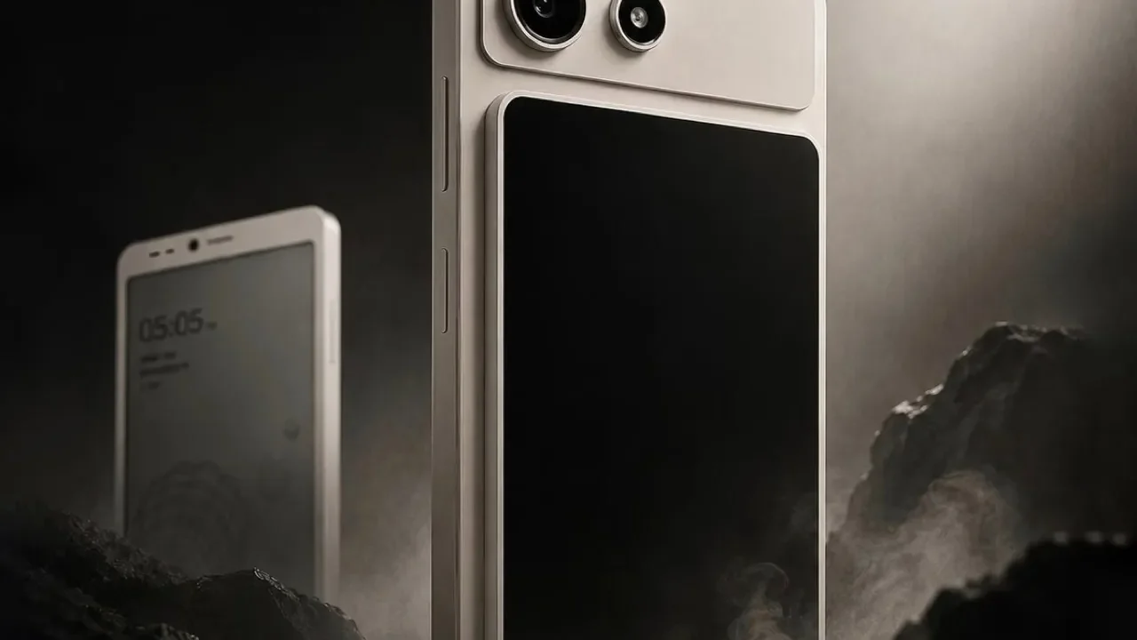 Hisense A10 smartphone with modular E Ink display