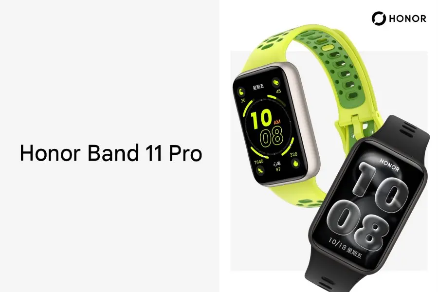 Honor Band 11 series devices showing slim profile