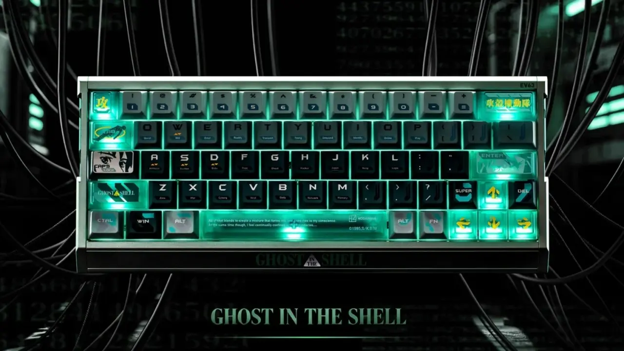 IQUNIX EV63 Ghost in the Shell Edition keyboard