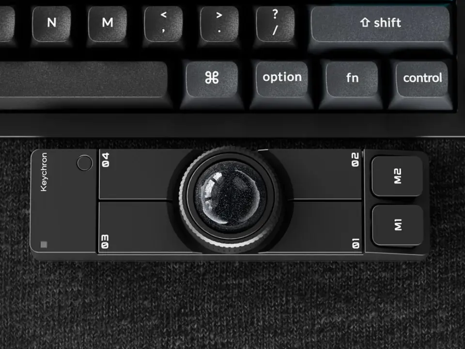 Keychron Nape Pro trackball mouse launches for $90 with ZMK support