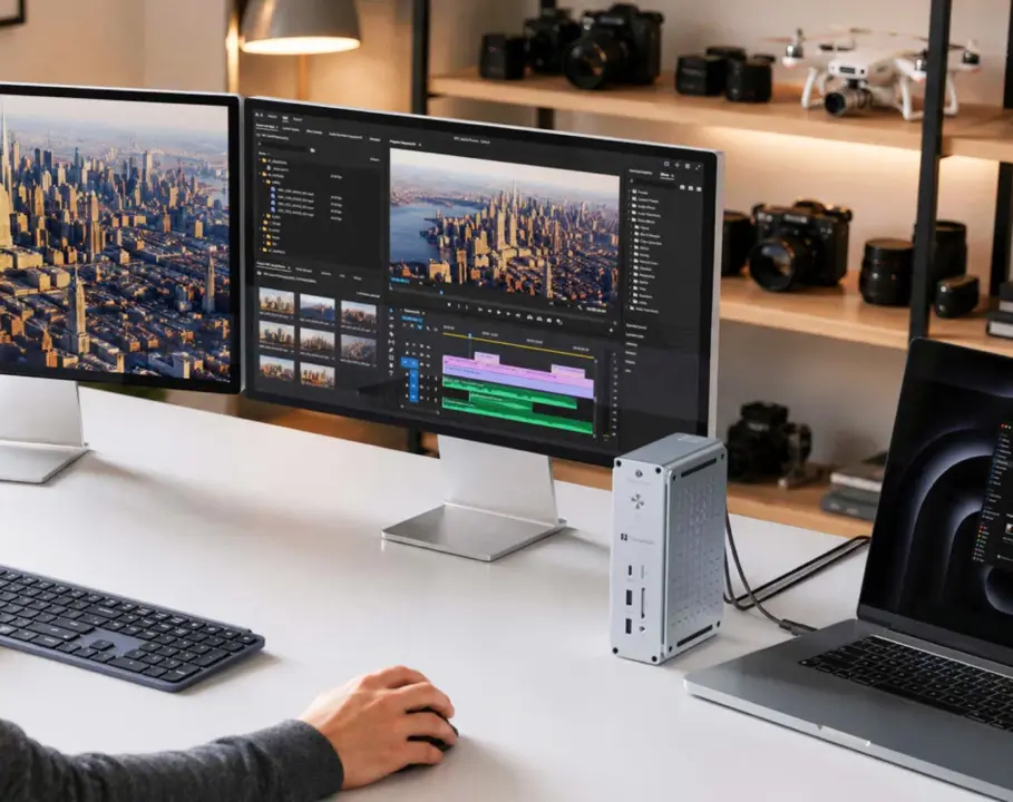 Keychron Thunderbolt 5 Dock Launches at $350 With 140W Power Delivery