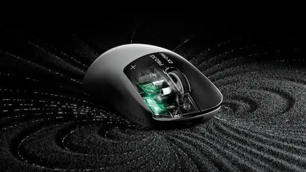 Logitech wireless gaming mouse on a desk