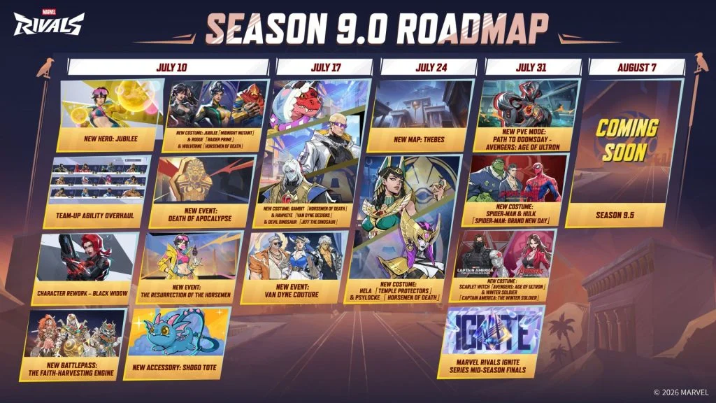 Marvel Rivals Season 9 maintenance announcement