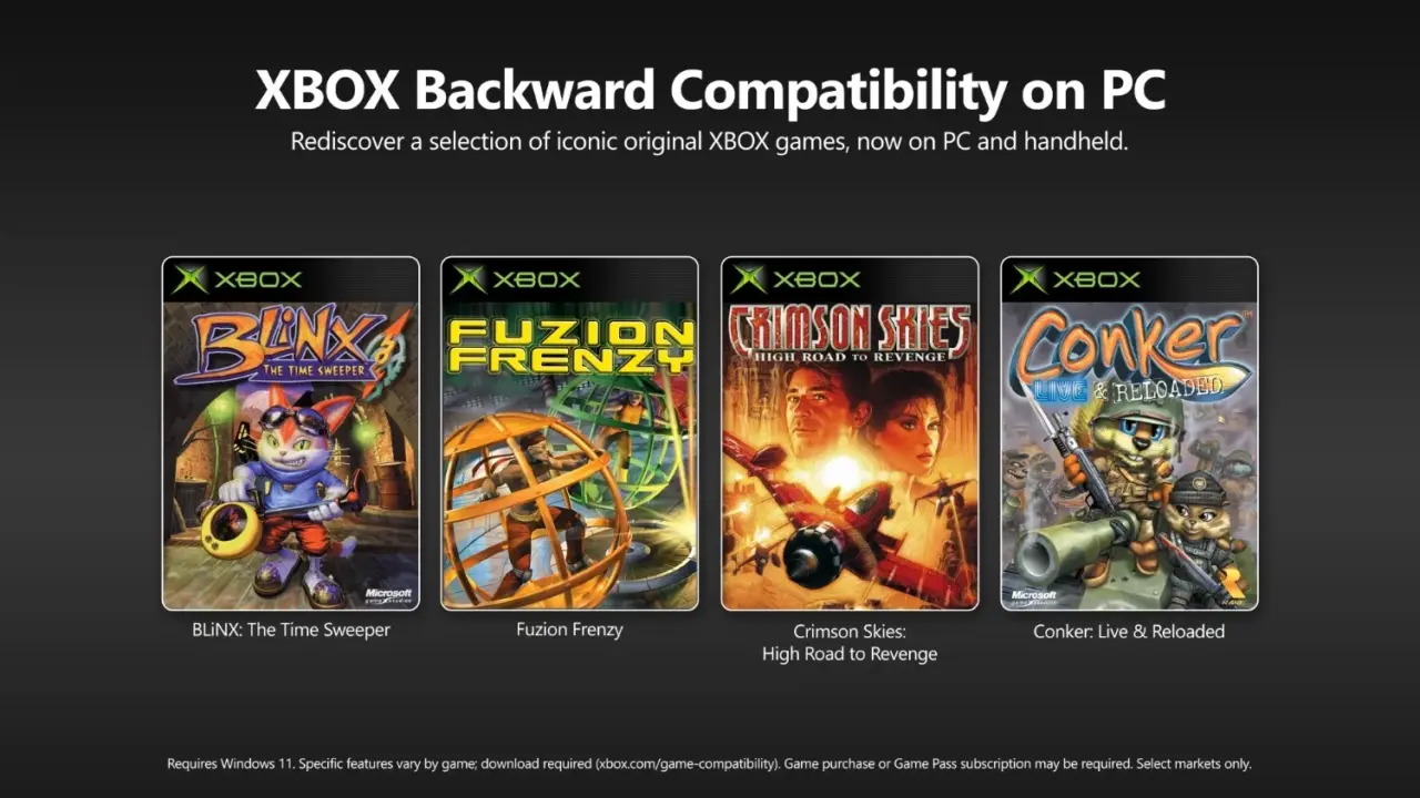 Microsoft Xbox Backward Compatibility Expands to PC with 4x Upscaling